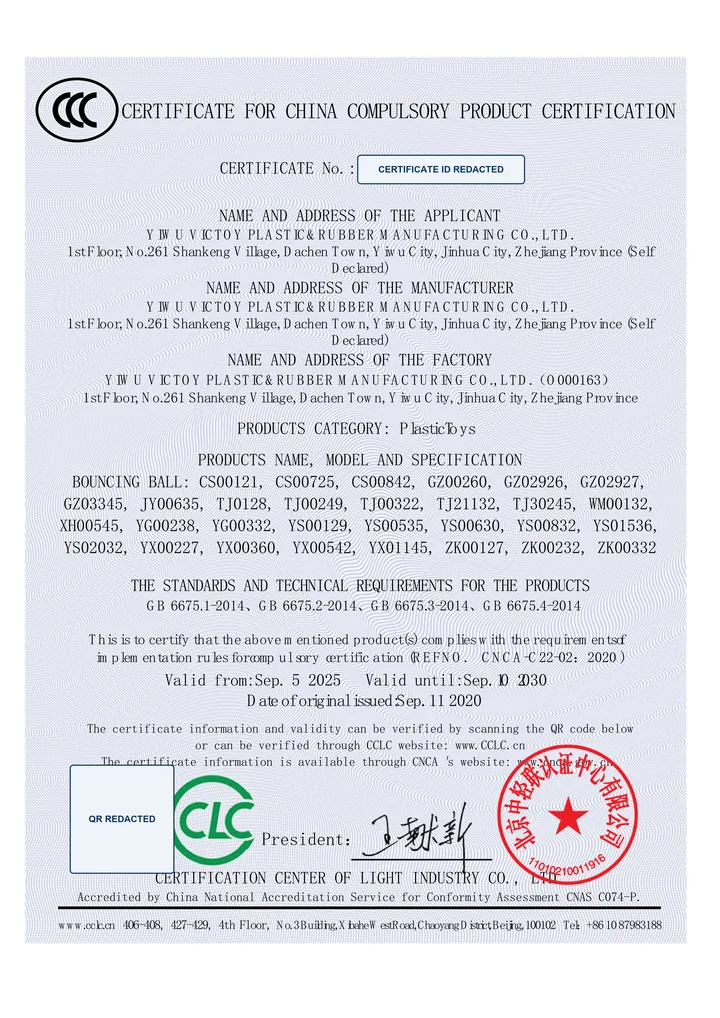Redacted preview of China Compulsory Product Certification