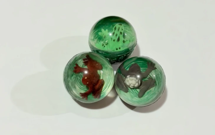 DINOSAUR FIGURINE BALL, model 3DMX2, assortment view