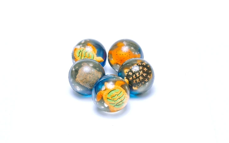 SEA ANIMAL FIGURINE BALL, model 3DMX4, assortment view