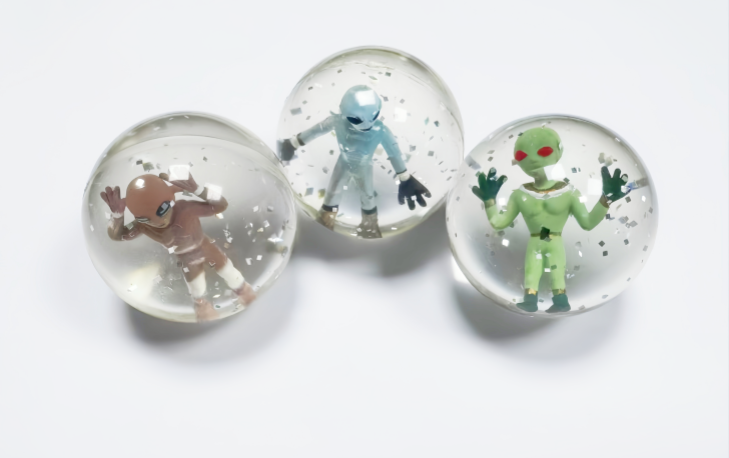 ROBOT & DINOSAUR FIGURINE BALL, model AL000, assortment view