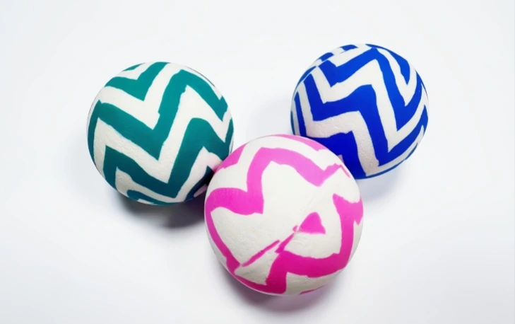 ZIGZAG PRINTED BALL, model B0002, assortment view
