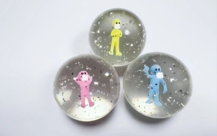 GLOW IN DARK ALIEN BALL - I, model B0005, assortment view
