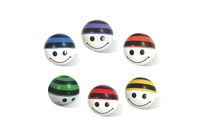 COLORED SMILE BALL, model BUP10, assortment view
