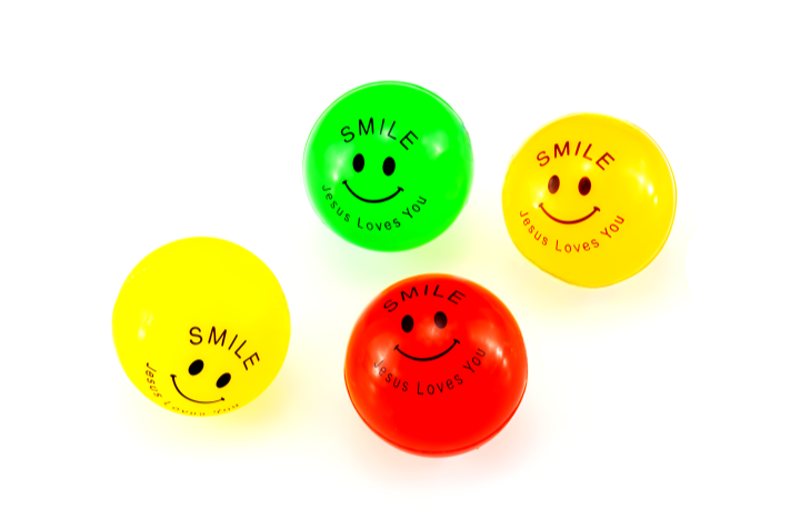COLORED SMILE BALL - II, model BUP15, assortment view