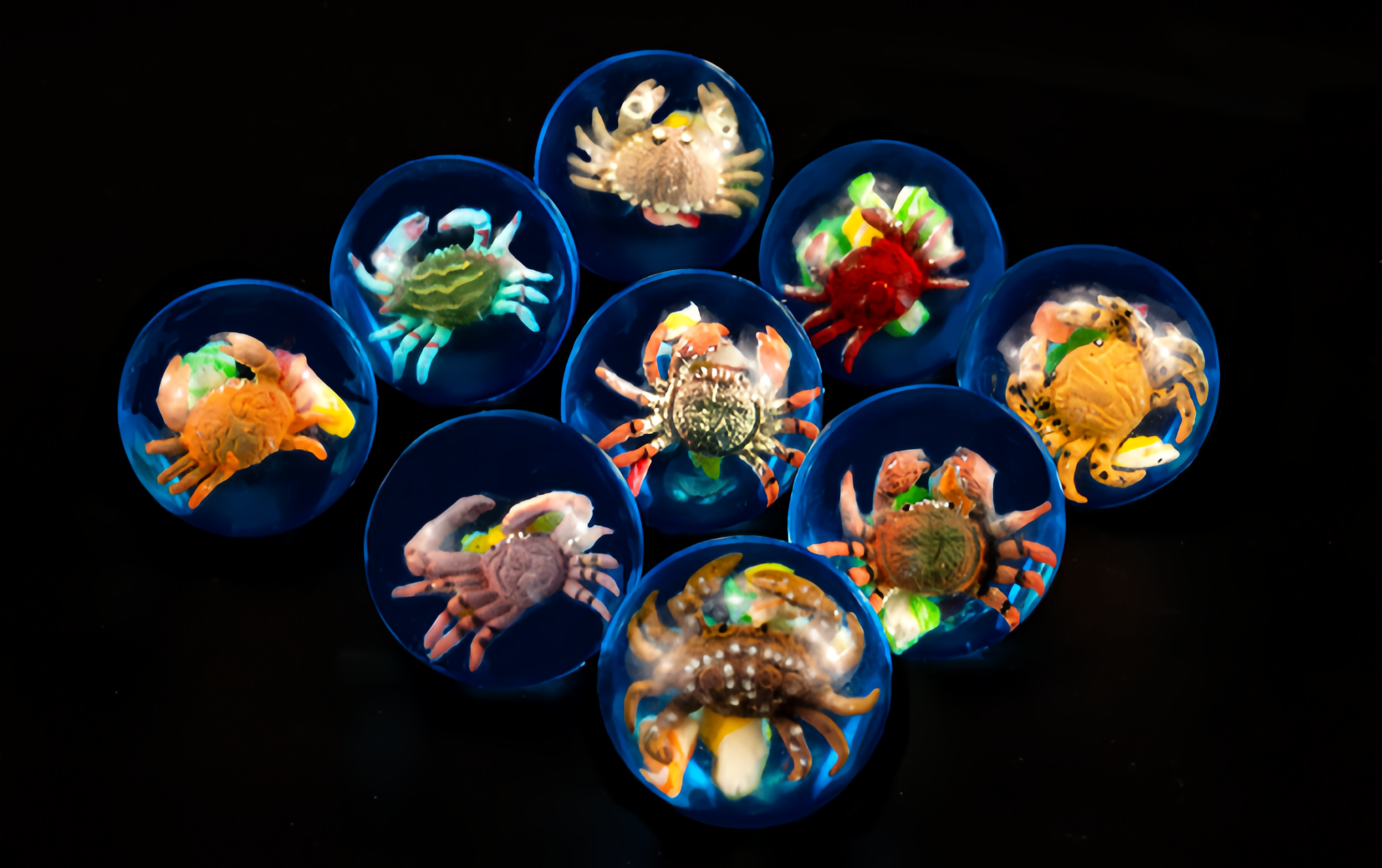 CRAB BALL, model CR000, assortment view