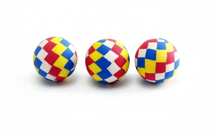 MULTICOLOR CHECKERBOARD BALL, model DN005, assortment view