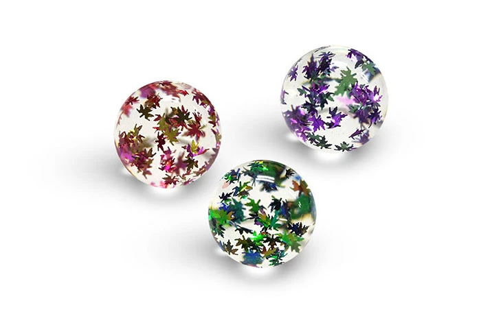 MAPLE LEAF SPARKLE BALL, model E0008, assortment view