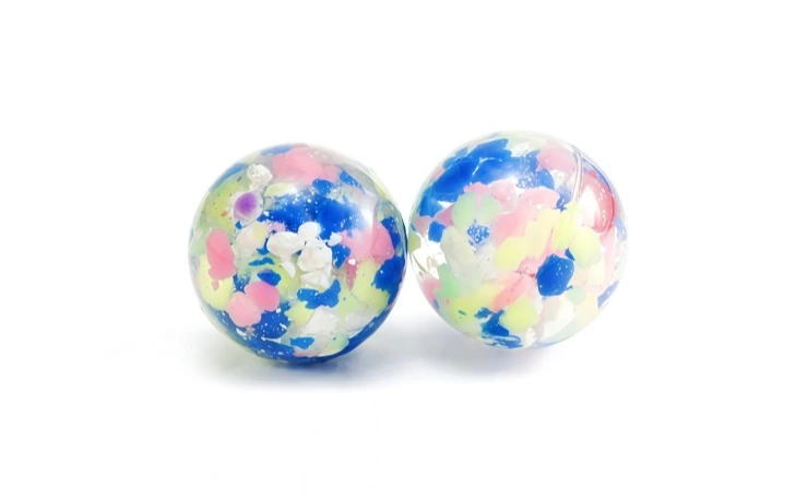 HEART GLITTER GLOWING BALL, model E000C, assortment view