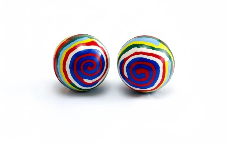MULTICOLOR SPIRAL BALL, model FM000, assortment view