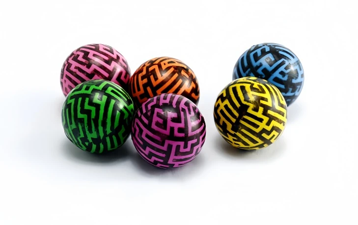 MULTICOLOR MAZE BALL - I, model GU004, assortment view