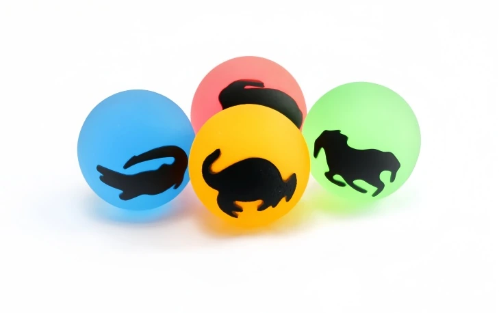 ANIMAL SILHOUETTE BALL, model H5000, assortment view