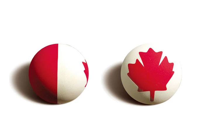 FLAG BALL (CANADA), model HC000, assortment view
