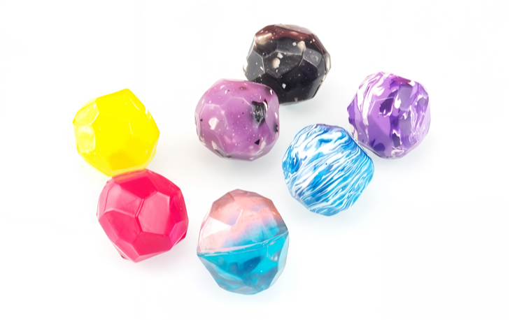 Q-GLITTER STONE BALL, model LQ000, assortment view
