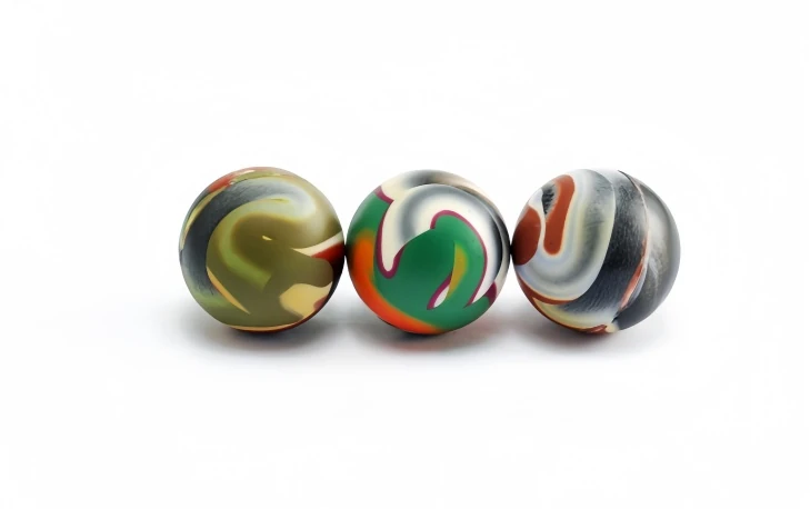 TWO-COLORED MARBLE BALL - VI, model MBNM6, assortment view