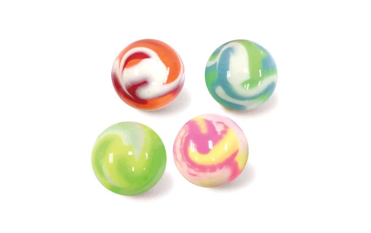 TRANSPARENT BRIGHT MARBLE BALL, model MBTB1, assortment view