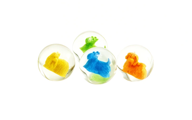 DOG FIGURINE BALL, model NP00A, assortment view