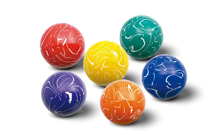 PLAIN COLOUR SQUIGGLE BALL, model PC000, assortment view