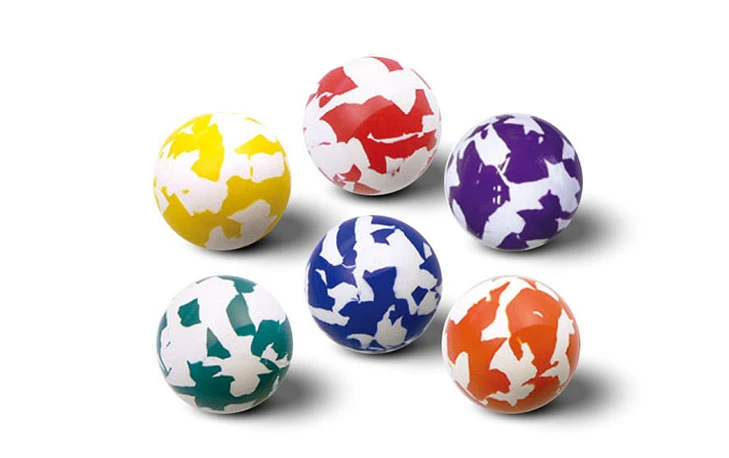 FLUORESCENT CAMOUFLAGE BALL, model PF000, assortment view