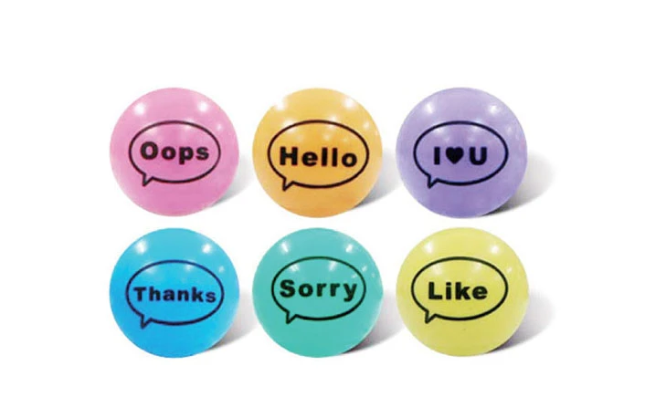 LETTER BALL, model PR017, assortment view