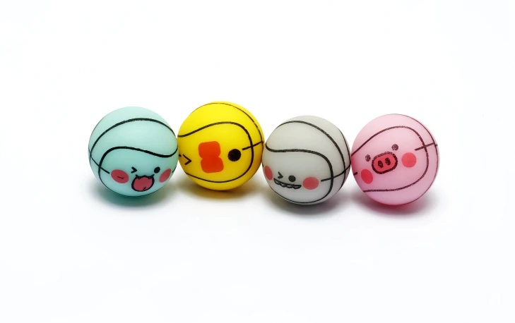 COLORED CARTOON ANIMAL BALL, model PR021, assortment view