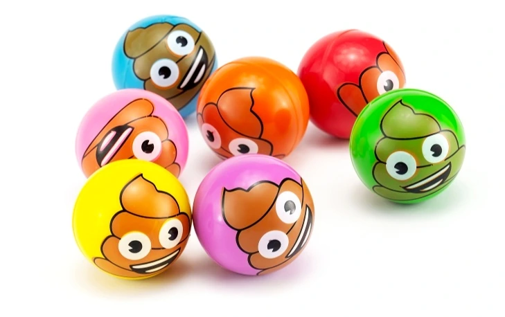 POOP EMOJI BALL, model PR039, assortment view