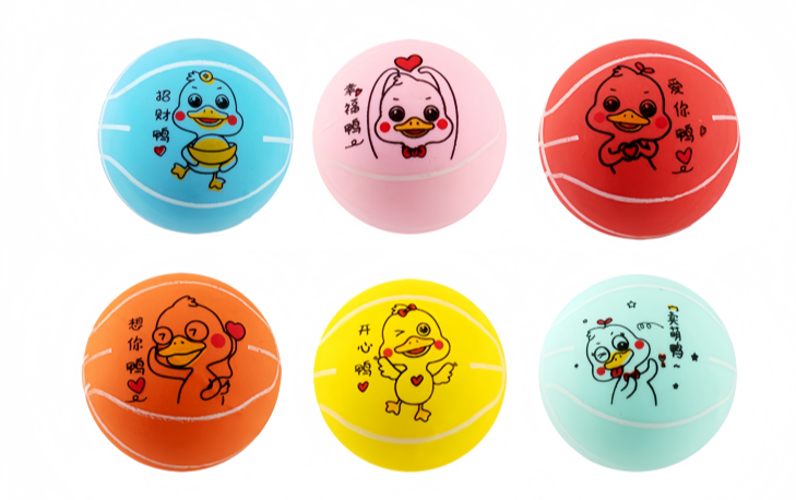 CARTOON ANIMAL PRINTED BALL, model PR046, assortment view