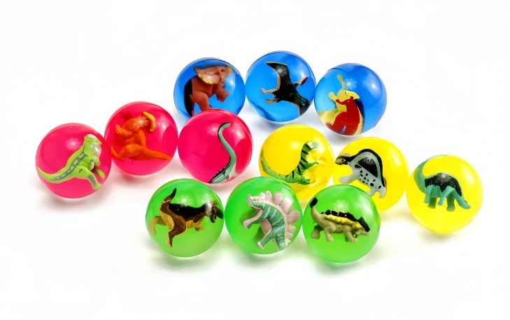 DINOSAUR FIGURINE BALL - III, model TE001, assortment view