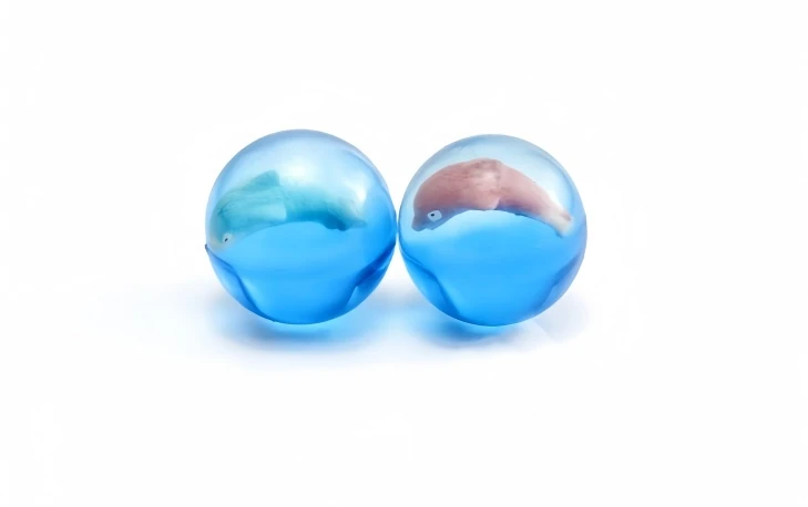 3D WHALE BALL, model TT001, assortment view