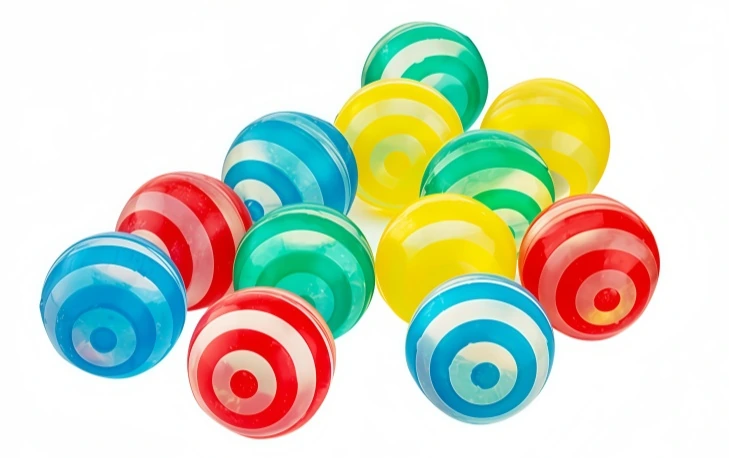 COLORED STRIPE BALL, model W3001, assortment view